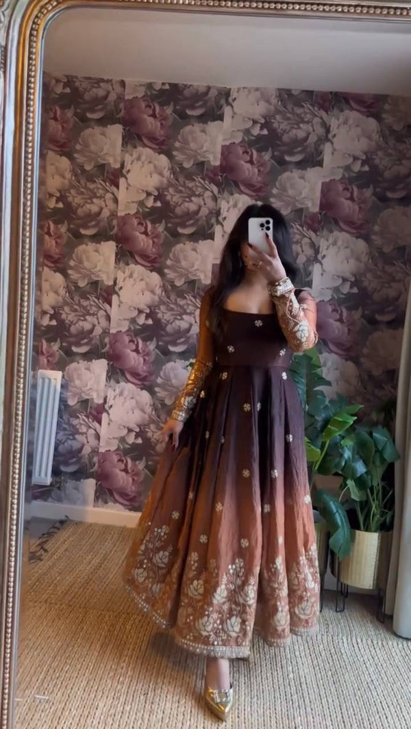 BEAUTIFUL ANARKALI 3 PIECE DRESS ETHNIC BOXX