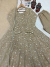 Embroidery anarkali dress viral online