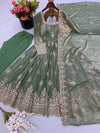 FENDY SILK SEQUENCE WORK BEAUTIFUL GOWN