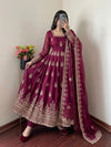 FENDY SILK SEQUENCE WORK BEAUTIFUL GOWN