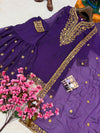 HANIA AAMIR PURPLE SHARARA SET ONLINE