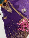 HANIA AAMIR PURPLE SHARARA SET ONLINE
