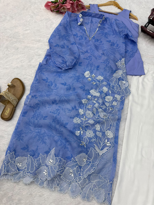 Readymade pakistani dress with Balloon sleeve