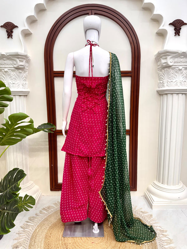 SLEEVELESS FARSHI SALWAR SET ONLINE