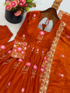 READY TO WEAR GOWN IN FENDY SILK FABRIC