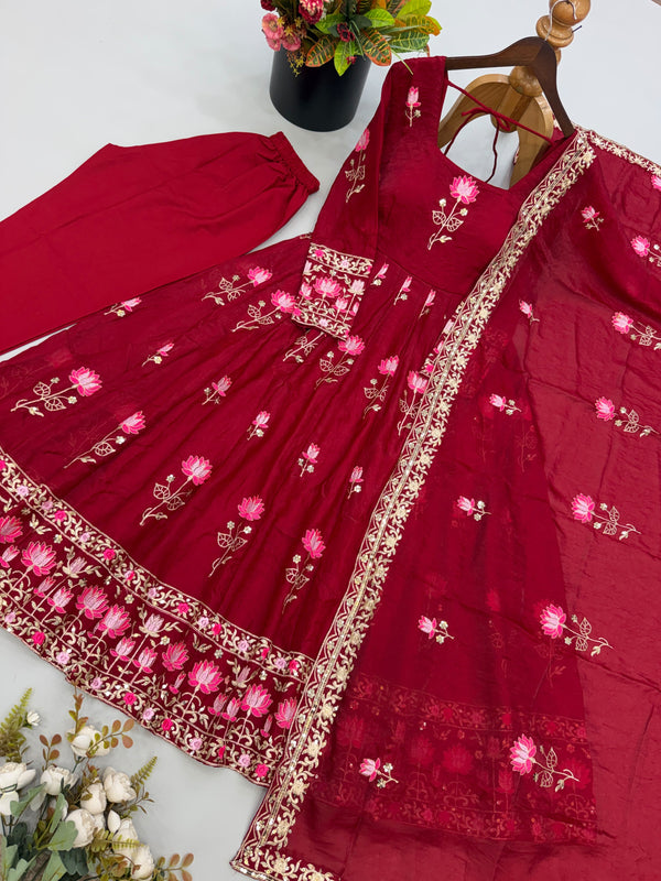 READY TO WEAR GOWN IN FENDY SILK FABRIC