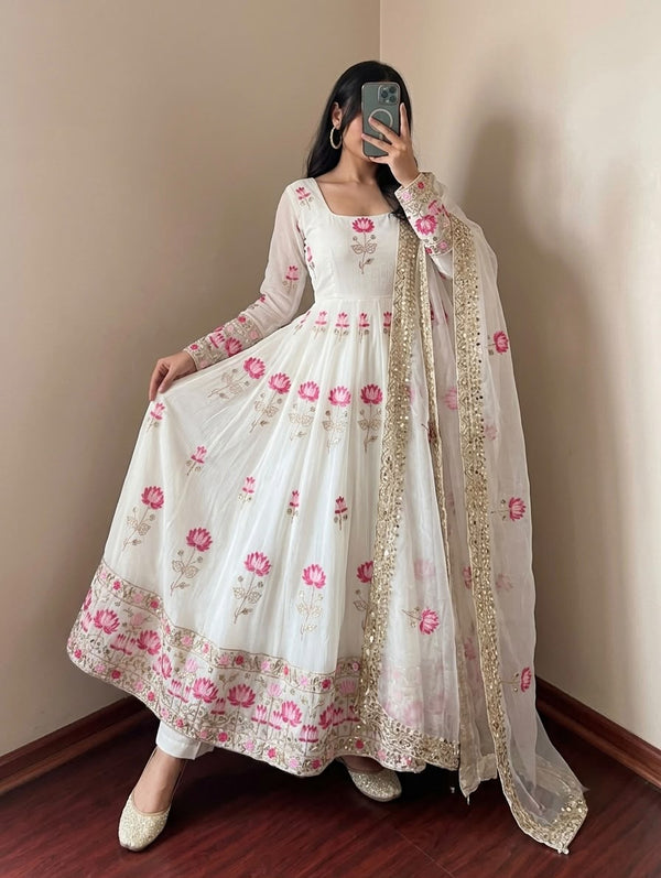 READY TO WEAR GOWN IN FENDY SILK FABRIC
