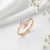 Blossom Orbit Rose Gold Plated 925 Silver Adjustable Ring