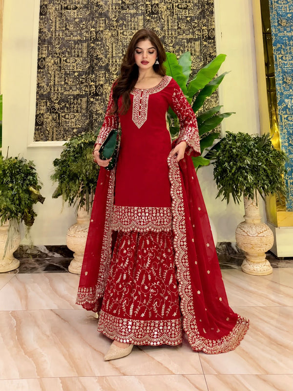 Beautiful Red palazzo set online
