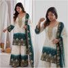 Dual tone georgette palazzo set