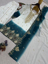 Dual tone georgette palazzo set