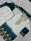 Dual tone georgette palazzo set