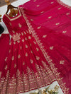 FENDY SILK SEQUENCE WORK BEAUTIFUL GOWN