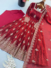 FENDY SILK SEQUENCE WORK BEAUTIFUL GOWN