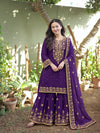 HANIA AAMIR PURPLE SHARARA SET ONLINE