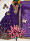 HANIA AAMIR PURPLE SHARARA SET ONLINE