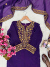 HANIA AAMIR PURPLE SHARARA SET ONLINE