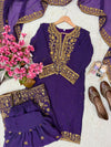 HANIA AAMIR PURPLE SHARARA SET ONLINE