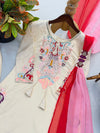 Natural satin Farshi salwar set online