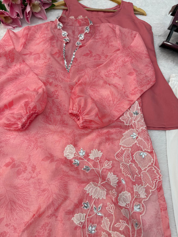 Readymade pakistani dress with Balloon sleeve