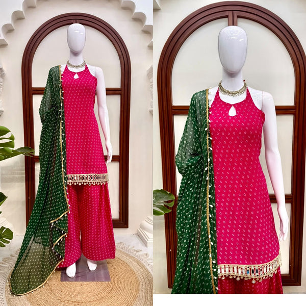 SLEEVELESS FARSHI SALWAR SET ONLINE