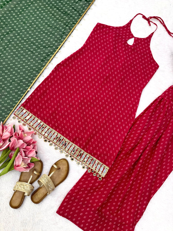 SLEEVELESS FARSHI SALWAR SET ONLINE