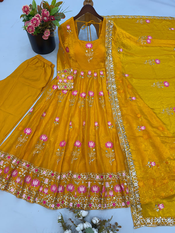 READY TO WEAR GOWN IN FENDY SILK FABRIC