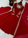 RED ETHNIC WEAR GOWN ONLINE