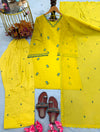 Yellow farshi palazzoparty wear dresses