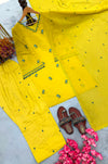 Yellow farshi palazzoparty wear dresses