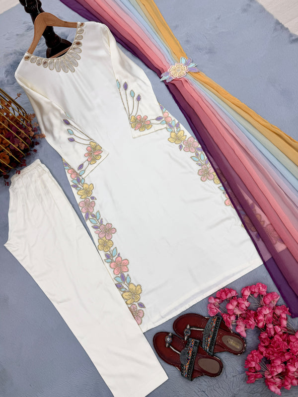 Designer Party wear satin Fabric